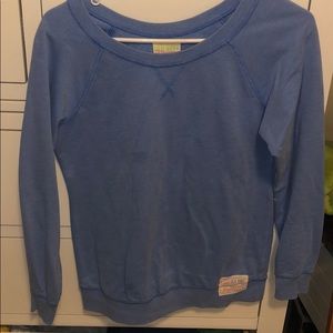 Blue crew neck